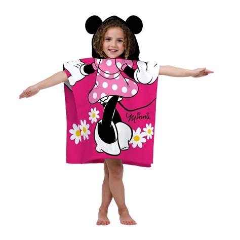 Disney Minnie Mouse Hooded Towel For Kids Perfect For Bath Beach