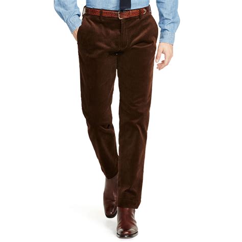 Polo Ralph Lauren Slim Fit Stretch Corduroy Pant In Brown For Men Lyst