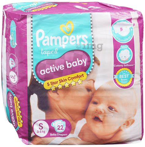 Pampers Active Baby With Comfortable Fit Size Diaper Small Buy