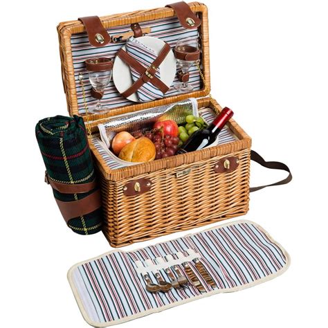 Willow And Wood Picnic Basket