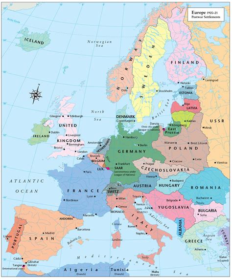 Europe Post-WWI (1920-1921) : europe