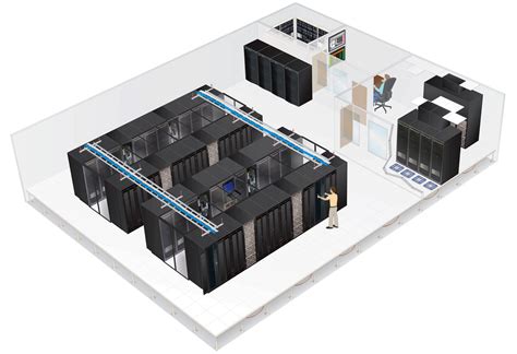 Cad Accurate Rendering Of An It Data Center
