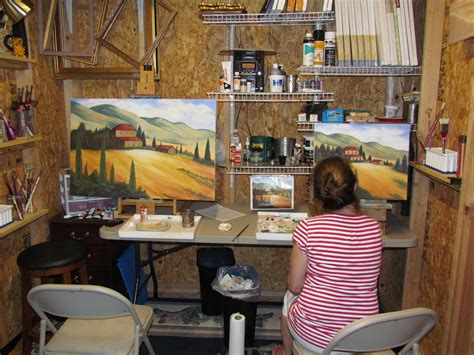 Art Studio Of Goerge La Mont Art Studio At Home Small Art Studio