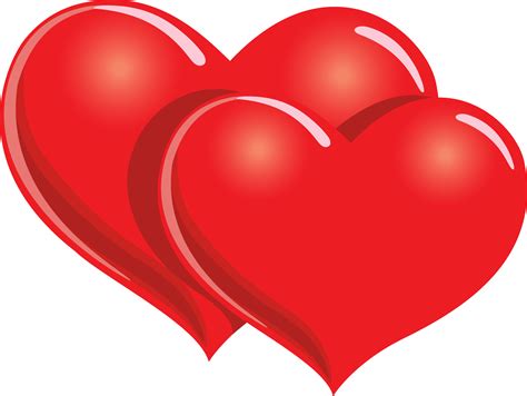 Feliz San Valentin Dos Corazones PNG Transparente StickPNG