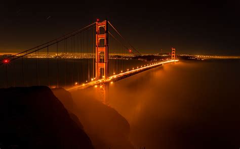 Golden Gate Bridge Night Wallpapers Wide | Golden gate bridge, Golden gate bridge night, Golden gate