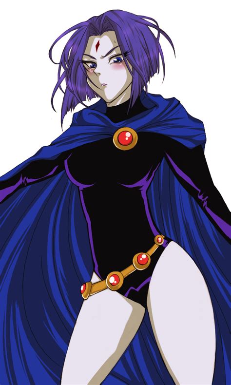 Yamaneko Tora Raven Dc Dc Comics Teen Titans 1girl Blue Eyes