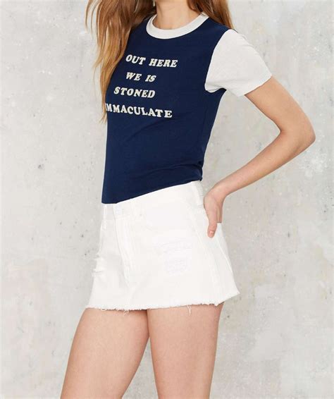 2016 Fashion Young White Skinny Ass Denim Mini Skirt Hsk8023 Buy