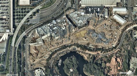 Photos Latest Aerial Look At Star Wars Galaxys Edge In Disneyland