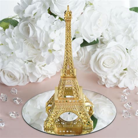 10 Gold Eiffel Tower Centerpiece Eiffel Tower Cake Topper