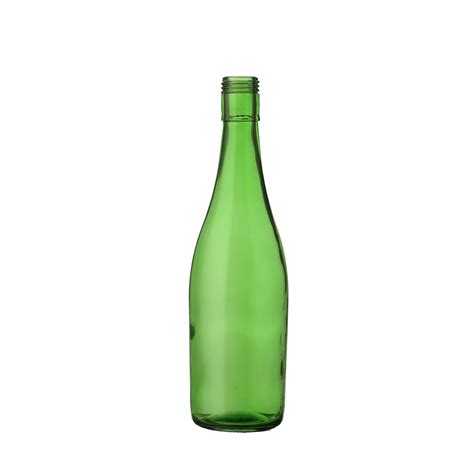 500ml Frosted Green Glass Beer Glass Bottle For Beer High Quality