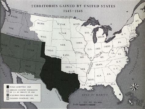 This Is A Detailed Map With Dates Showing The Annexation Of Texas The