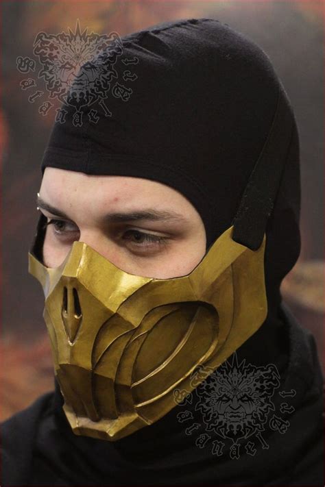 Mortal Kombat Scorpion Face Mask