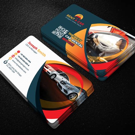 Rent A Car Business Card Design Business Card Design Inspiration