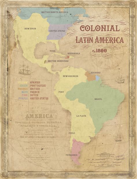 Colonial Latin America Map Cities And Towns Map