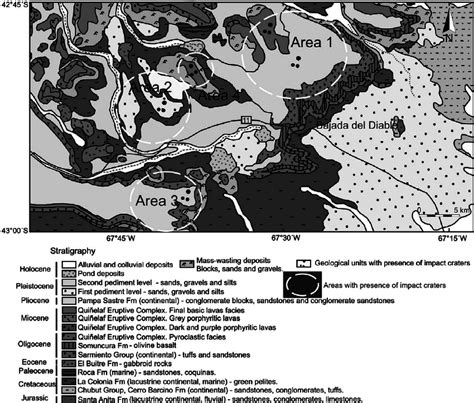 Sketch Geological Map Of Impacted Areas Redraw From Acevedo Et Al