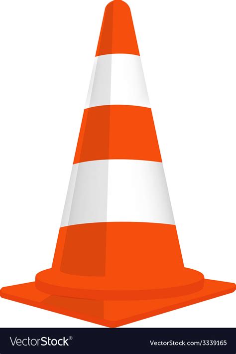 Traffic Cone Royalty Free Vector Image Vectorstock