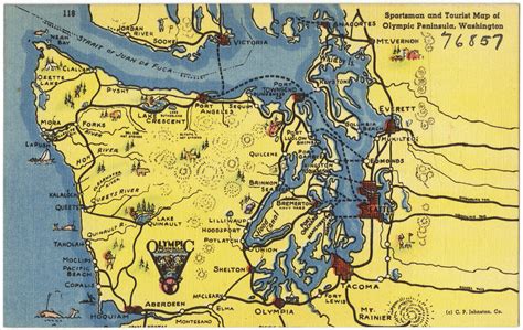 Sportsman And Tourist Map Of Olympic Peninsula Washington Flickr