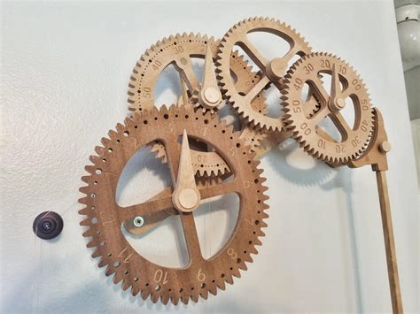 Making A Wooden Gear Clock Part 2 Loxaco Inc With Build Pictures