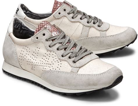 P448 sneakers & tennis shoes for women. Sneaker GUMP GLITTER von P448 in weiß creme für Damen. Gr ...