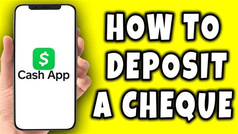 How To Deposit A Cheque On Cash App Cash App Tutorial Youtube