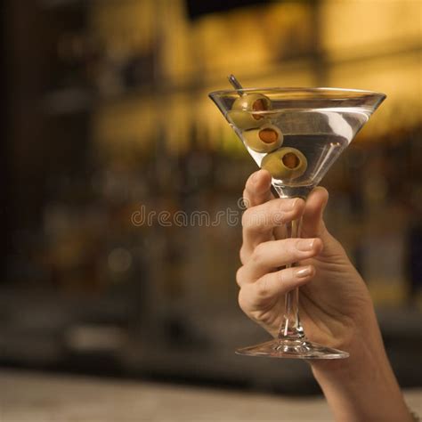 Woman Sipping Martini Stock Image Image Of Night Close 2426055