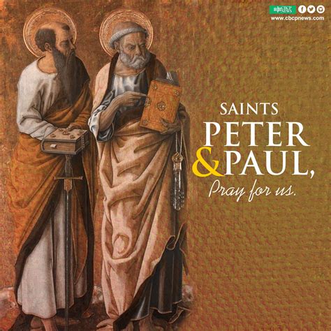 From Saints Peter and Paul Pray for Us. | euzicasa