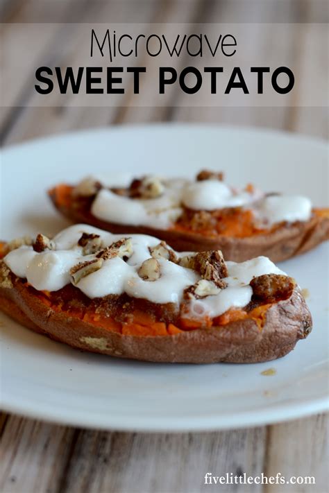 Starchy potatoes like russets, idahos, purple potatoes, yams and sweet boiled red potatoes are called for in many recipes, while russets and idahos are top picks for mashed how long does it take to boil whole potatoes? Microwave Sweet Potato | Five Little Chefs