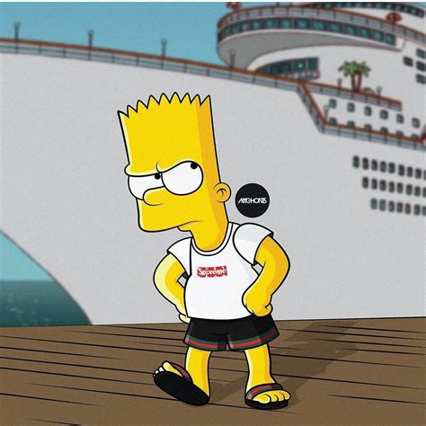 Supreme Bape Bart Simpson Wallpapers Top Free Supreme Bape Bart