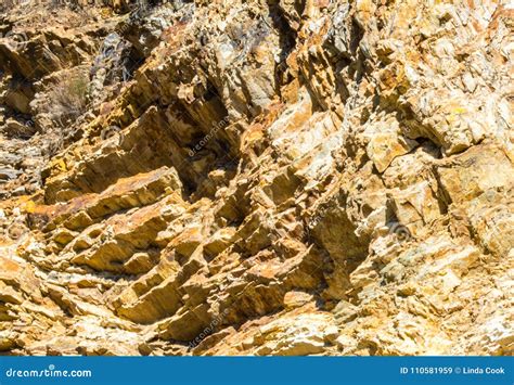 Jagged Rocky Hillside In California Stock Image Image Of Color