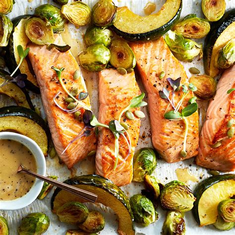 The site may earn a commission on some products. Baked salmon with acorn squash - Chatelaine