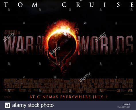 War Of The Worlds Poster Date 2005 Stock Photo Alamy