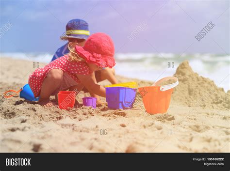 Kids Play Sand On Image And Photo Free Trial Bigstock