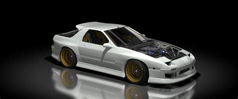 GP Sports GFOUR Mazda RX7 FC3S Body Kit 3D Model Ubicaciondepersonas