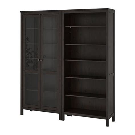 This glass door cabinet with drawers will go perfectly with any other options that you might have from the hemnes series, so you can put this unit at any of your hallway, bedside, and dressing. HEMNES Storage combination w/glass doors, black-brown, 70 ...