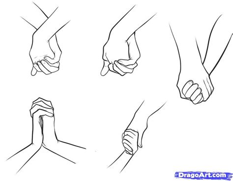 How To Draw Anime Couples Holding Hands Step By Step