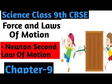 Newton Second Law Of Motion Class Class Science Chapter Explanation Cbse Class Physics