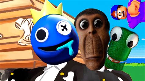 The Backrooms Obunga And Roblox Rainbow Friends Coffin Dance Cover Youtube