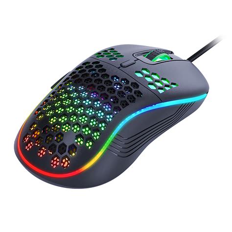 Imice T98 Wired Gaming Mouse Honeycomb Hollow 7200 Dpi Rgb Backlight