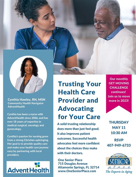 Trusting Your Healthcare Provider And Advocating For Your Care One