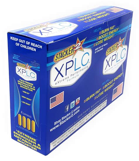 Stacker 2 Xplc Energy And Weight Loss Herbal Dietary Supplement 24 Blister Pack 4 Capsulesper