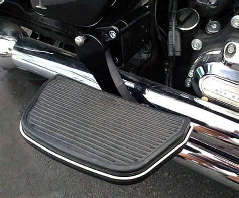 Rivco Black Adjustable Passenger Floorboard Mounts For Harley Davidson