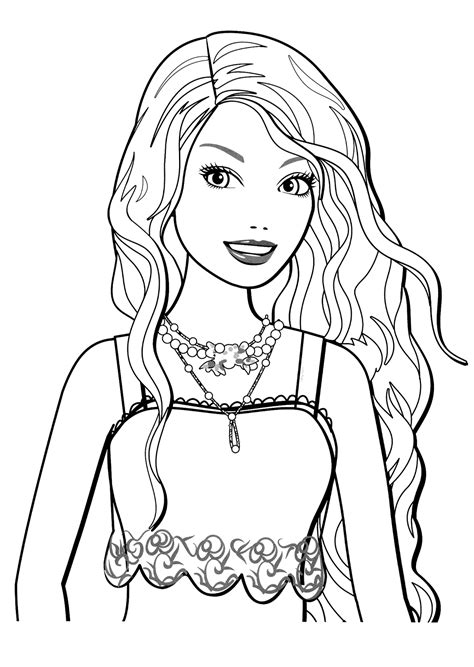 Coloriage Barbie Cheval Magique  Liberate