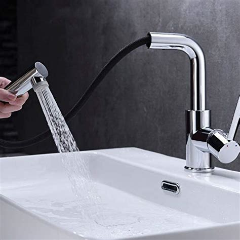 Bathroom kitchen faucet pull sprayer finishes can be customized according to the customer to go in accordance with their general kitchen decor. Pull out Sink Bar Faucet with Magnetic Docking Sprayer ...
