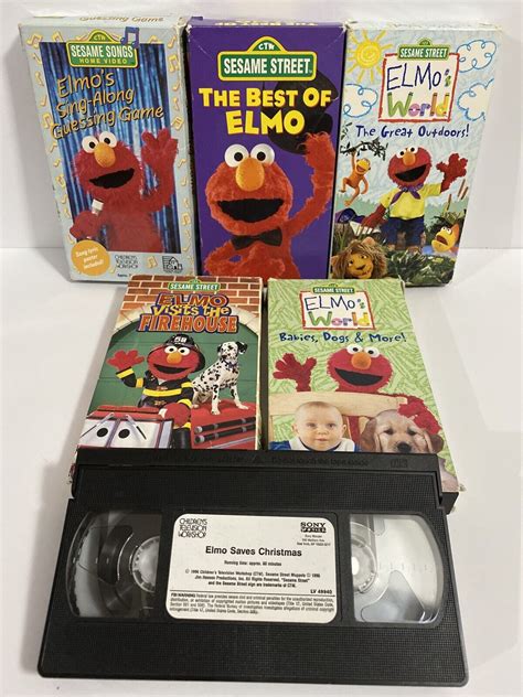 Sesame Street Elmo Sing Along Guessing Game Vhs