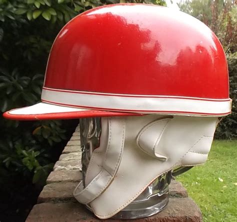 Rst motorbike helmet relay crash helmet full face red & white stars size. STADIUM ORIGINAL 1960s CLIPPER SCOOTERISTS CRASH HELMET 7 ...
