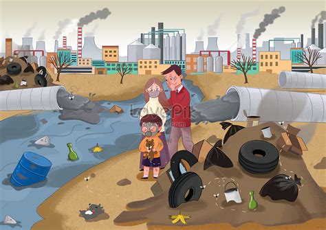 Malangnya kecanggihan teknologi pembuatan kenderaan bermotor telah. Lukisan Pencemaran Alam Sekitar | Cikimm.com