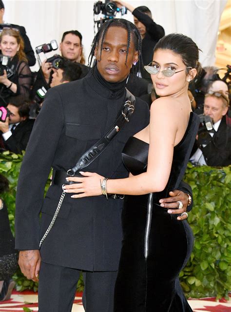 Kylie Jenner And Travis Scott Make Matching Red Carpet Debut At Met Gala
