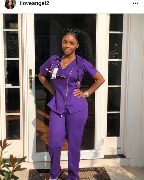 Look At Iloveangel2 😍😍🙌🏽purple Fever Scrubs Are Now Available On The Site Link In Bio Scrubs