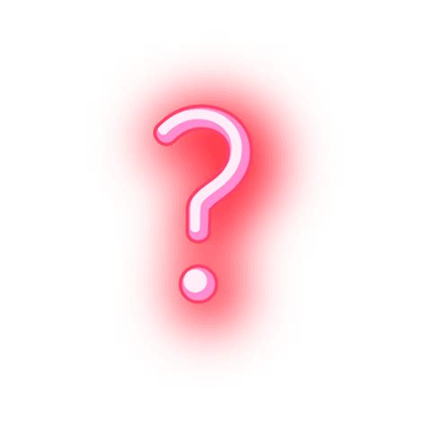 Neon Question Mark Png