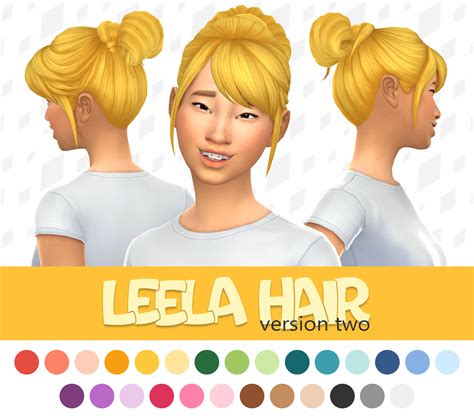 Download Wms Leela Hair V2 The Sims 4 Mods Curseforge